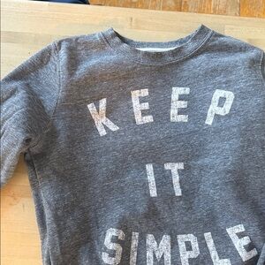 Sol Angeles Gray Sweatshirt with Bold Print